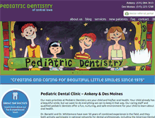 Tablet Screenshot of dentistryforkids.info